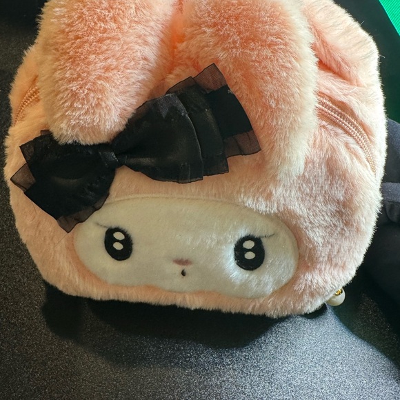 Cute Pink Bunny Kids Pouch NWOT - Picture 2 of 9